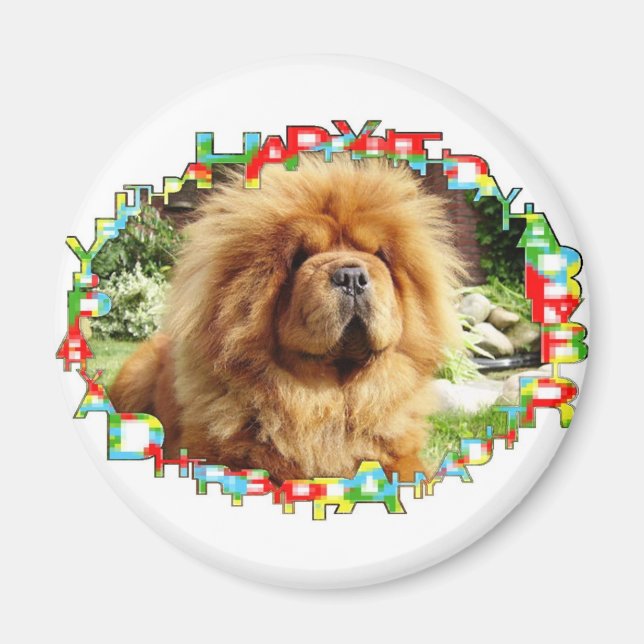 Aimant Bon anniversaire WILDboy (Devant)