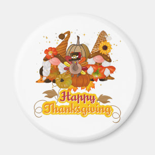Aimant Bon thanksgiving Gnome Trio