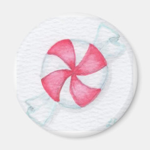 Aimant Bonbons à la menthe de Noël