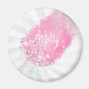 Aimant Bonbons de coton parties scintillant mignonne cein