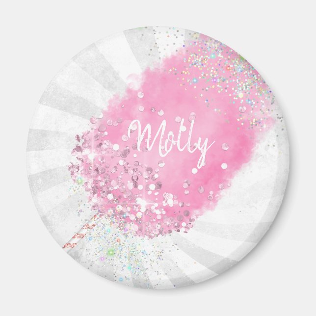 Aimant Bonbons de coton parties scintillant mignonne cein (Devant)