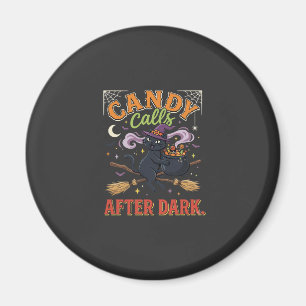 Aimant Bonbons d'Halloween après la tombée de la nuit