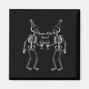 Aimant Bone Dry Tini Skeleton Boire Martini Tail Hallo