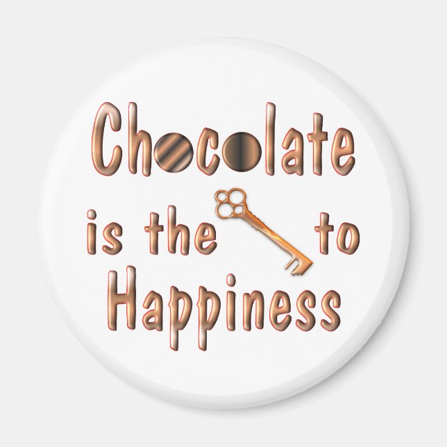 Aimant Bonheur au chocolat (Devant)