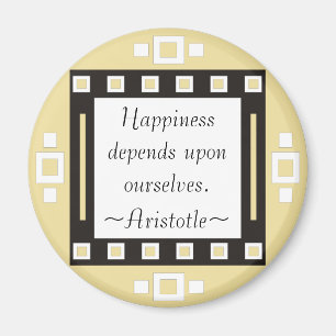 Aimant Bonheur - Citation Aristote - Motivationnel