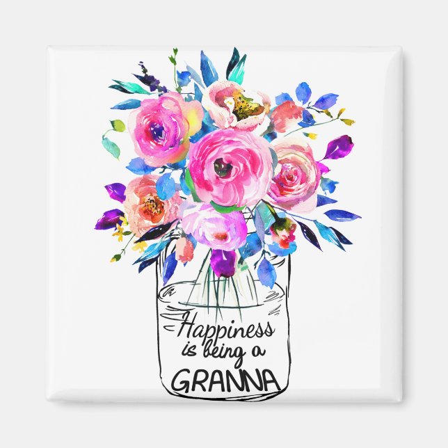 Aimant Bonheur étant Granna Pleine fleur (Devant)
