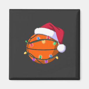 Aimant Bonhomme de neige Basketball Noël Père Noël Baseba