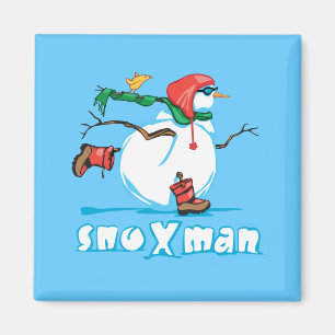Aimant Bonhomme de neige d'action