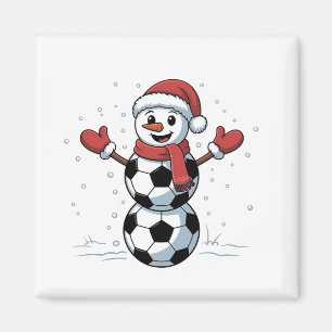 Aimant Bonhomme de neige Football Noël Père Noël Baseball