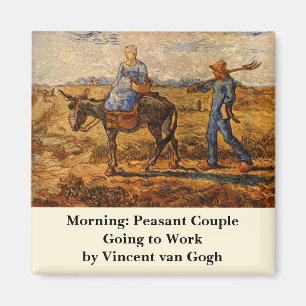 Aimant Bonjour, Couple paysan par Vincent van Gogh