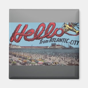 Aimant Bonjour d'Atlantic City, cru