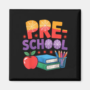 Aimant Bonjour équipe de maternelle araignée pré-maternel