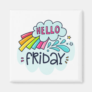 Aimant Bonjour vendredi