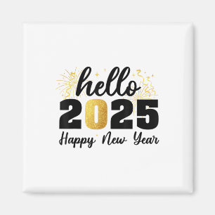 Aimant Bonne année 2025 Fête du Nouvel An Amis Famille
