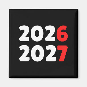 Aimant Bonne année 2026 2027 Drôle Six Sept 67 Mème C