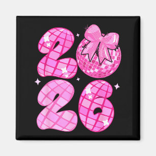 Aimant Bonne Année 2026 Boule Disco Nk Coquette Arc Fam