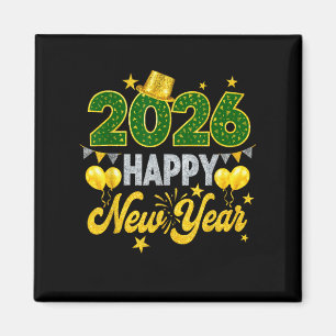 Aimant Bonne année 2026 Famille de jumelage