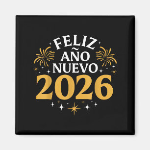 Aimant Bonne année 2026 Fête du Nouvel An espagnol 
