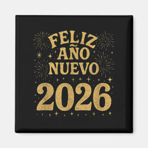 Aimant Bonne Année 2026 Feux d'Artifice Espagnols Nouvel