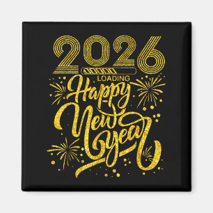 Aimant Bonne année 2026 Nouvel An drôle Soirée du Nouvel 