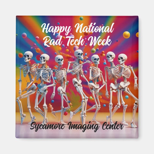 Aimant Bonne Semaine nationale de la technologie Rad (Devant)