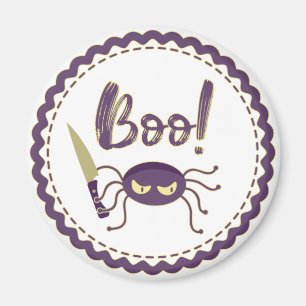 Aimant Boo drôle Halloween personnage d'araignée main