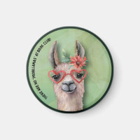 Book Club Cute Funny Llama
