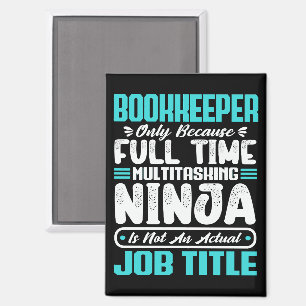 Aimant Bookkeeper Job Title Profession Comptabilité Compé