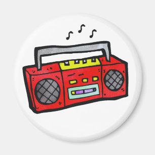 Aimant Boombox radio rétro