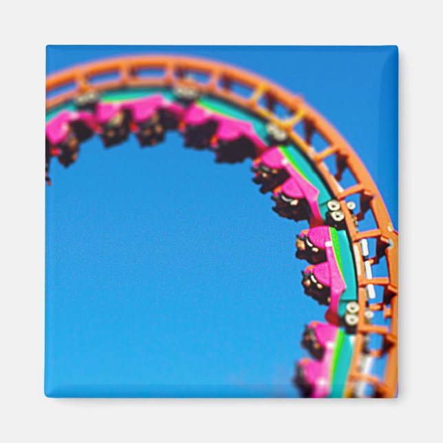 Aimant Boomerang Roller Coaster Worlds of Fun, KC (Devant)