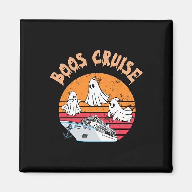 Aimant Boos Croisière Voyage amusant Costumes d'Halloween (Devant)