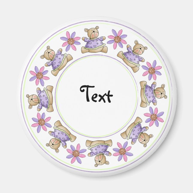 Aimant Bordure de conception en peluche mignonne (Devant)