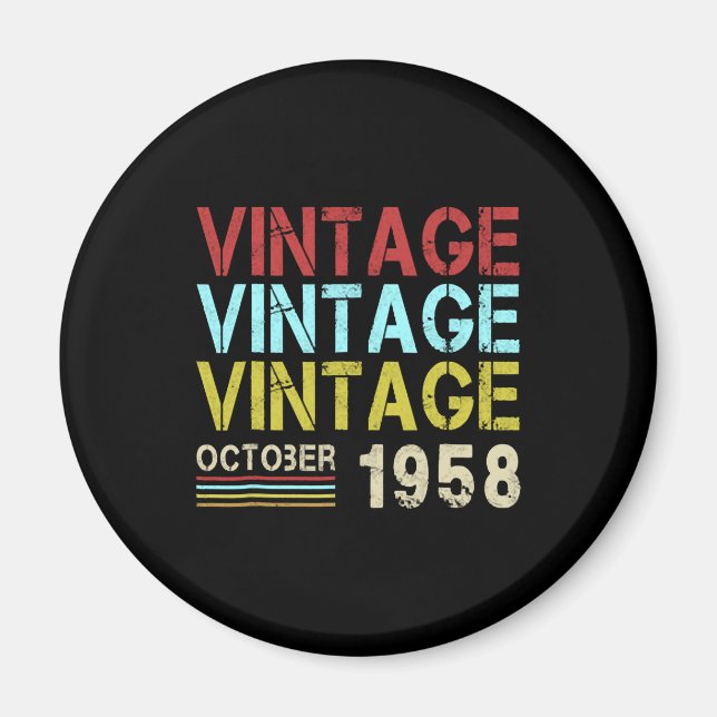 Aimant Born In October 1958 (Devant)