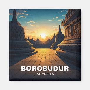 Aimant Borobudur Indonésie patrimoine mondial de l'Unesco