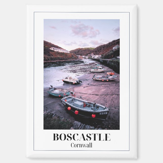 Aimant Boscastle, Cornouailles, Angleterre (Recto)
