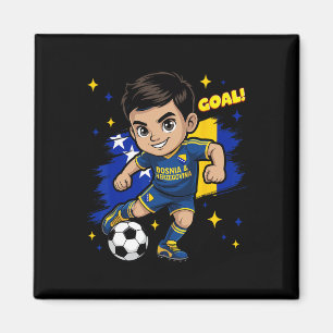 Aimant Bosnie-Herzégovine Enfant Goal Dessin Animé Bosnie