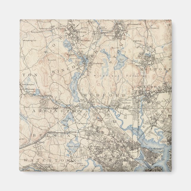 Aimant Boston, Massachusetts (Devant)