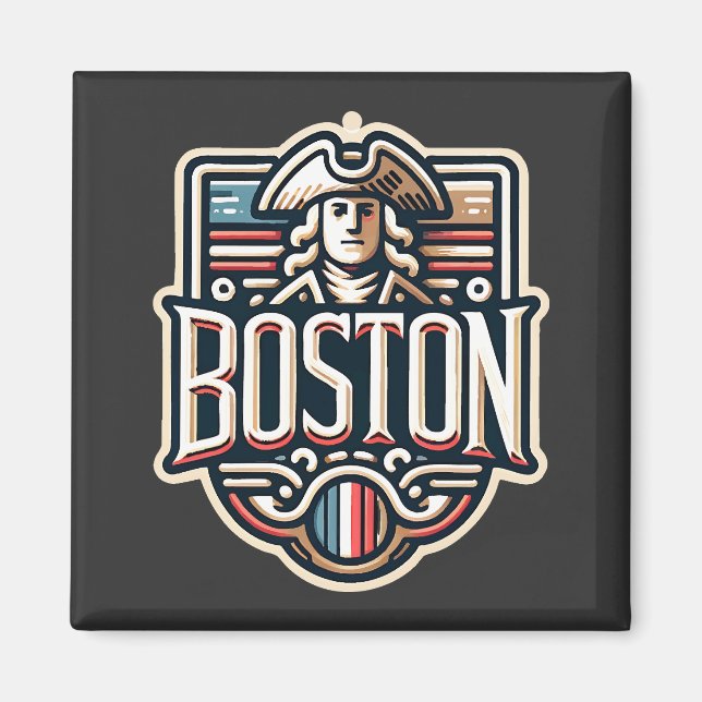 Aimant Boston Massachusetts Paul Revere (Devant)