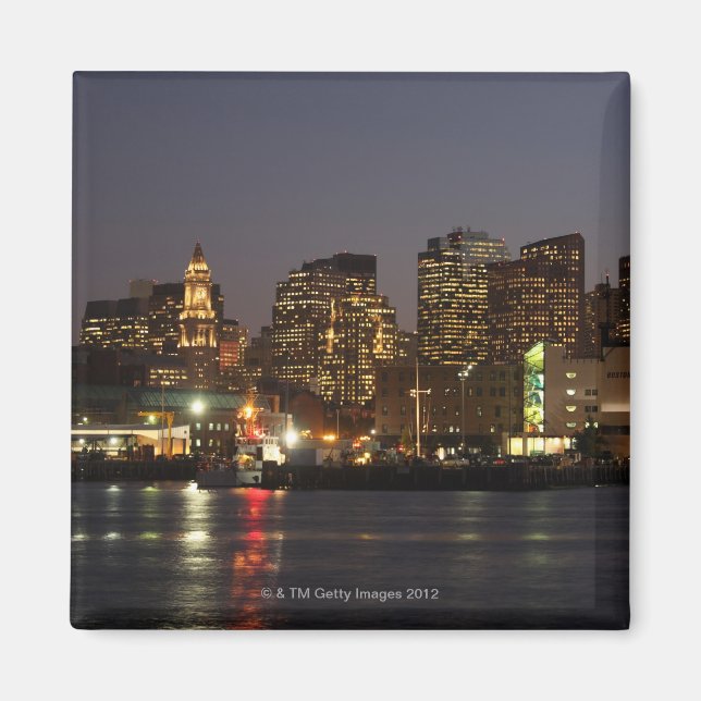 Aimant Boston, Massachusetts skyline 4 (Devant)