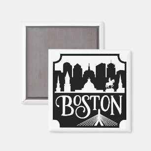 Aimant Boston Skyline