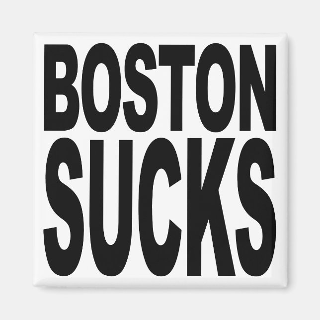 Aimant Boston Sucks (Devant)