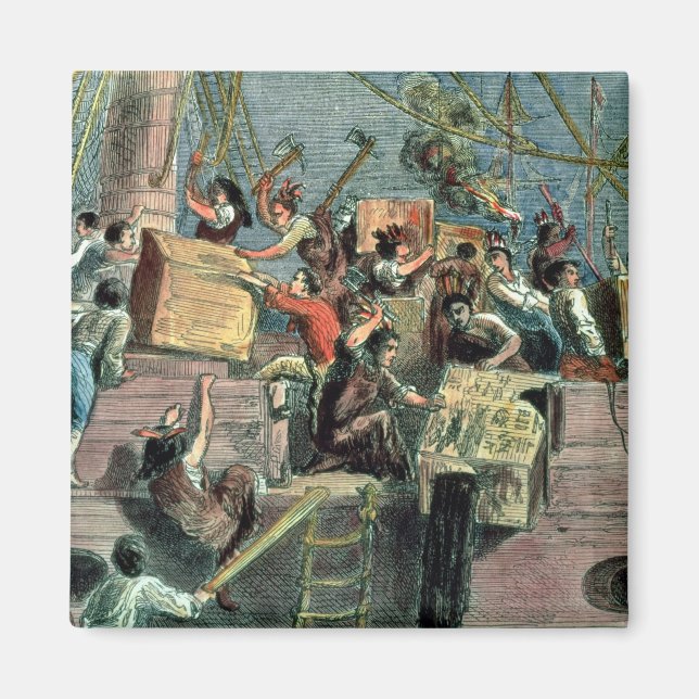 Aimant Boston Tea Party, 16 décembre 1773 (Devant)