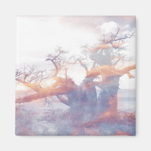 Aimant Botswana Kubu Island Baobab Tree Magazine