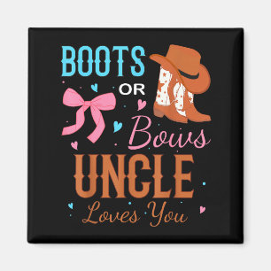 Aimant Bottes ou arcs Tonton t'aime Révélation du sexe