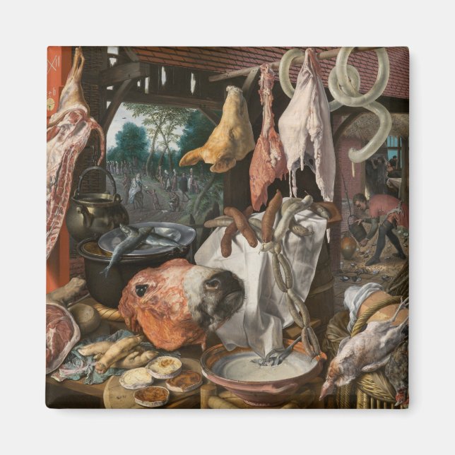 Aimant Boucher's Stall (par Pieter Aertsen) (Devant)