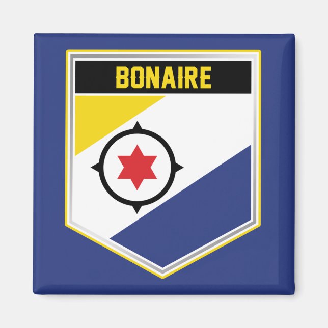 Aimant Bouclier indicateur Bonaire (Devant)