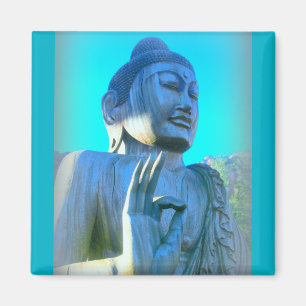 Aimant bouddha bleu