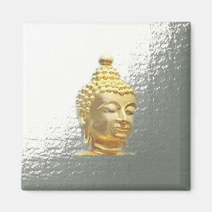 Aimant bouddha en argent