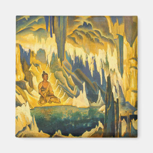 Aimant Bouddha le gagnant (art bouddhiste) (par Roerich)