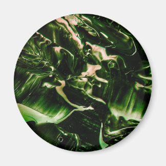 Aimant Bouffée de poison Vert foncé & Vagues Beige